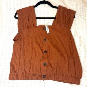 NWT Madewell Burnt Orange Tank Top, Size: M
